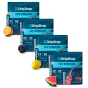 DripDrop Hidration - Electrolyte Powder Pawder - Watermelon, Berry, Lemon, Orange - Value Variety Bundle - 128 Count