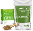 DiaSertifikasi Organik Dia Shou Wu - Large 5oz Bag of 30: 1 Konsentrasikan -Fo-ti - Organik Foti Ekstraksi-Fo Dia Shou Wu Organisasi-Plus Free Bamboo Spoon