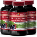 Amplify Your Natural Stamina - RESVERATROL SUPREME COMPLEX - REveratrol Extract with Goji Berry, Acai, Noni, Pocatuate, Mangosteen, Superfruit Blend, Antioksidant, Immune Dukung, 3 Bot 180 Caps