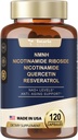 Totaria (1 Pack) NMNH (Didronicotinamide) Suplemen w / Niacinamide (Vitamin B3), Trans- Resveratrol, untuk Anti Aging, Energi, Fokus