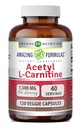 Luar biasa Formula Acetyl L- Carnitine Hcl Suplemen 12.4; 500 Mg Per Serving 14; 120 Veggie Capsules Suplemen; Non-GMO 124; Gluten Free 124; Dibuat di AS