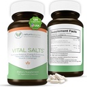 Vital Salts, Electrolite Salts for Energy and Endurance, Sodium Chloride, Electrolite Support Blood Support, Muscle Cramps Relief, 120 Salt Capsules - Return Heally