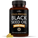 New Age Black Seed Oil Softgel Capsules - Premium Cold- Menekan Nigella Sativa Memproduksi Cumin Hitam Murni Benih Oil - Non-GMO & Vegetarian (60 Softgels)