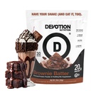 Devotion Nutition Protein Powder Browder Batter - 20g Whey Isolate & Casein Protein Blast - No Added Sugar, Low Carb, Gluten- Free, Keto-Friendly, 1g MCT, Kosher - 2lb Pouch
