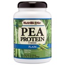 NutriBiotic Pea Protein Plain, 21 Oz 124; Low Carb Vegan Plant Protein Powder Aver4; 100% Grown & Processed in The USA 124; Deliciously Creamy & BCAA-Rich 124; Made Without Chemical, GMO & Gluten 124; Keto Friendly