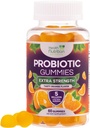 Gumi Probiotik 5 Milyar CFU - Strain Probiotic Diverse for Digetical Health & Gut Dummy for Women, Men, & Kids, Daily Progral Suppplemen Imune, Non-GMO, Vegan, 60 Gummies