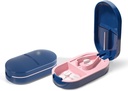 Pill Cutter Splitter, Compact Pill Cutter for Small Pills, Precision Pill Splitter for Tablets & Vitamin, Portable Pill Splitter for Travel and Daily Use (Blue)
