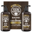 Viking Revolution Beard Wash and Beard Conditioner for Men with Argan Oil and Jojoba Oil