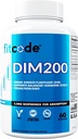 Fitcode Diindolylmetana DiM Supplement for Men - Advanced Diim 200mg with Dim + Bioperine for Enhanced Absorpsi - Vegan Non-GMO Hormone Salvation Suplemen Enhanced Energy Mood and Performance