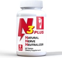 N3 Natural Nerve Neutralizer Plus - Nerve Support Suplemen dengan Vitamin D3, B1, B6 & B12, Life 's DHA, Alpha Lipoic Acid, Acetyl-L-Carnitine & Turmeric - Nerve Repair & Regenerasi Formula (Tablet)