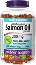 Webber Salals Wild Alaska Salmon Oil, 200 Mg, 220- Count