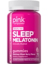 PINK Meltonain Gummies 10mg 124; Max Potency 14; Mixed Berry Flavor 14; Vegan, Non-GMO & Gluten Free Supplemen