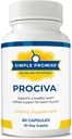 Simple Promise Prociva - Arjuna Extract Heart Health Suplement with Folic Acid, Vitamin D & Magnesium - Herbal Blood Sumpation & Healthy Heart Maintenance for Men & Women - 60 Capsules
