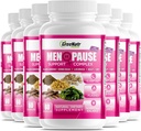GreeNatr Herbal Menopause Duplex for Hot Flashes, Night Sweats & Mood Swings Relief. Promoses Balanced Hormone Levels - Black Cohosh, Dong Quai, Licorice Root & Kelp Leaves (12 Botol)