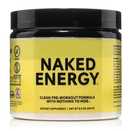 Energi NUSD - Powder Pre Workout Murni untuk Pria dan Wanita, Vegan, Tak Bercita-cita, Sehat Pre Workout