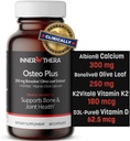 Osteo Plus 4-in- 1 Suplemen Komprehensif - Kalsium dengan Vitamin D3, K2 dan Bonolive - Pendukung Penuaan Kesehatan - Gluten- Bebas, Non- GMO, Vegan (60 Count)