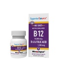 Sumber Superior No Source Shot Vitamin B-12 Methylcobalamin 10000 mcg, B-6 & Folic Acid 1200 mcg - Supports Brain & Heart Health - Aids Natural Energy Levels - 30 Sublingual Dissoling tablet