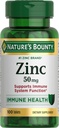 Nature 's Bounty Zinc 50mg 124; Ammune System, Skin, & Antioksidant Health Support.