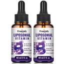 Liposal Vitamin B Liquid Liquid Sublingual B Sublinual Sublinual Suviamins Suplement for Women Importicated Metholated B12, B1, B2, B3, B5, B6, Finotin, Biotin for Energy and Immune Support - 4.0 oz