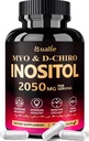 Bualle Myo- Inositol & D- Chiro Inositol Suplemen (40: 1) Campur ke Dukungan Keseimbangan Hormone untuk Perempuan
