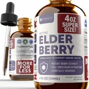 Rejuviva Health Active Elderberry 4oz XL Super Size - Advanced Elderberry Liquid Extract - Imune Dupport Drops - Vegan Sugar Free Non GMO Tincture