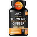 Turmeric Curcumin dengan Ginger - 1750mg Tinggi Formula-la dengan 95% Standardied Curcuminoid dan Ginger Extract - Black Pepper untuk Enhanced Absorpsi - 60 Vegan Capsules