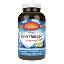 Carlson - Super Omega- 3 Gems, 1200 mg Omega- 3s, Dukungan Kardiovaskular, Fungsi Otak & Vision Kesehatan, Norwegia, 180 halus