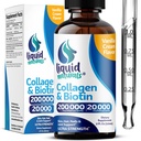 Oz, Ultra-Strength Collagen Suplemen untuk Perempuan, Third- Party Test Biotin untuk Pertumbuhan Rambut, Nails, dan Skin Vitamin B7 Peptides - Vanilla Flavor