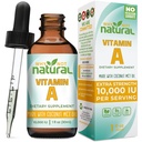 Mengapa tidak Vitamin Alam A Drops 10.000 IU - Liquid retinyl Palmitate dengan Coconut MCT Oil, Vegan VIT A Suplemen Skin - 1 oz sublingual Tincture
