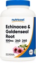 Echinacea & Goldenseal Root, 500mg, 240 Capsules - Vegetarian Caps, Non GMO, Gluten Free