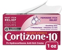 Cortizone 10 Maksimal Kekuatan Feminine Itch Cream, 1% Hydrocortisone, 1 oz.