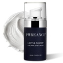 lift & Glow Organic Eye Cream for Dark Circles and Puffiniss - Anti Aging Eye Cream for Wrinkles - reduces Dark Circles and Under Eye Bags - With Kakadu Plum, Coconut Oil, Spirulina & More - 0.5 Fl Oz