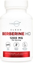 Tipe Zero Berberine HCL 1200mg 60 Capsules - Clean, Non- GMO, Gluten Free Suplemen