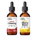 Wild & Organic Ginseng Tincture 2 fl oz & Maca Root Ticture 2 fl oz