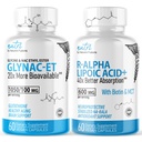 Fusi Alam GlyNact (60 Kapsul) - R Alpha Lipoic Acid 600mg (60 Kapsul) - Anti Aging Bundle