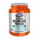 NOW Foods Sports Nutition, Sprinted Brown Rice Protein, 80% Protein, Bubuk Tanpa Rasa, 2- Pound