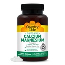 Country Life Target- Mins Kalsium Magnesium Kompleks 1000mg / 500mg, 90 Tablet, Gluten Bebas, Vegan Sertifikasi, Diverifikasi Tidak-GMO Diverifikasi