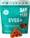 SAM + LEO EYES + Anak-anak Gummy Vitamin - All Natural, Vegan Eye Vitamin for Kids & Teens - Vitamin A, Zinc, Lutein dan Lutixatish Gummies - Orange Flavor - 60 / ct