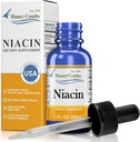 Niasin Liquid Drops Made in The USA - Vitamin B3 Suplemen - 500% DV per Serving - 36 Pelayan per Kontainer - Bagus untuk Pria, Anak-Anak - Vegan Vitamin B7 Liquid - Bulk Sizes Juga Tersedia