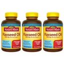 Nature Made Organic Flaxseed Oil 1400 mg 700mg Omega 3 100 Liquid Softgels 3 Pack