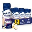 Pastikan Tinggi Protein Vanilla Shake dengan Fiber, Siap untuk Minum, Protein 16g dan 27 Vitamin dan Mineral, 8 fli oz, 6 Pack