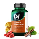 4 in- 1 Tambahan Berberine Emas dengan Ceylon Cinnamon Bitter Melon Ginkgo, Boosts Imunity, Gut & Heart Health, 60 Capsules for Metabolisme Duption