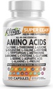 Bersihkan Nutraceuticals Amino Acids Supplemen L-Lysine, L-Thronine, L-Leucine, Isleusine, Valine, L-Histidine, L-Tryptophan, L-Metionine, L-Arginine, L-Cysteine, L-Glutamine, L-Serine, Aspartic Acid