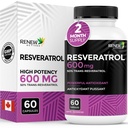 Renew Actives Resveratrol Supplemen 600mg per Serving