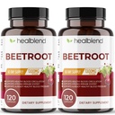 Healminged Organic Nitric Oxide Beet Root Capsules 1300mg - Dukung Imune System, Nitric Oxide Booster - 120 Count (2 Pack)