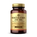 Solgar Resveratrol 250 mg dengan Red Wine Extract - 30 Softgels - Antioksidant Dukungan - Non-GMO, Gluten Free, Dairy Free - 30 Pelayan
