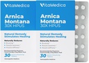 VitaMedica Arnica Montana Blister Pack 30X Tablets for Bruising Pain and Sweeling 124; Plant Based Formula 124; Rekomendated by Plastic Surgeons 12.4; Natural Recovery Becgery Or Injury 124; 2 Pack 124; 30