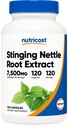 Nutricost Stinging Nettle Root Extract 7500mg Equivalen, 120 Capsules - Vegetarian Friendly, Non- GMO, Gluten Free