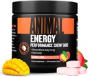 Pembuatan Energi Hewan, Energi Akting Cepat dengan Kafein, Nootropics dan Sea Salt untuk Fokus dan Pra Workout - Konvenient dan Delicious Chews Format - Mangga