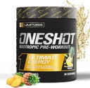 OESHOT Pre Workout Powder for Men and Women - BCAAS Amino Acids Suplement Powder, 200mg Caffeine, Beta Alanine Powder, Citrulline Malate Pretraining Powder - Pana Mangga - 30 Hamba